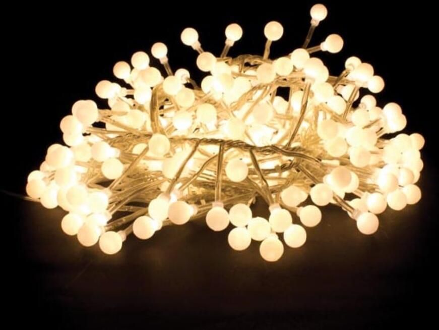 Velleman Clusterlight LED 3.2 m 256 bolletjes warmwit transparante kabel 24 V