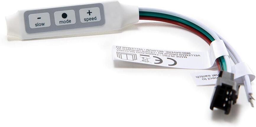 Velleman Controller voor digitale witte LED-strips bediening via externe schakelaar