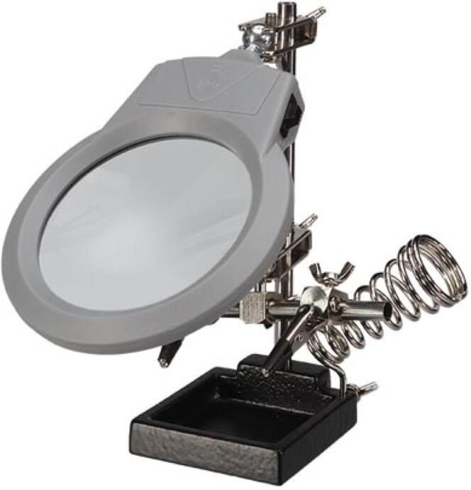 Velleman DERDE HAND MET VERGROOTGLAS LEDLAMP EN SOLDEERBOUTHOUDER