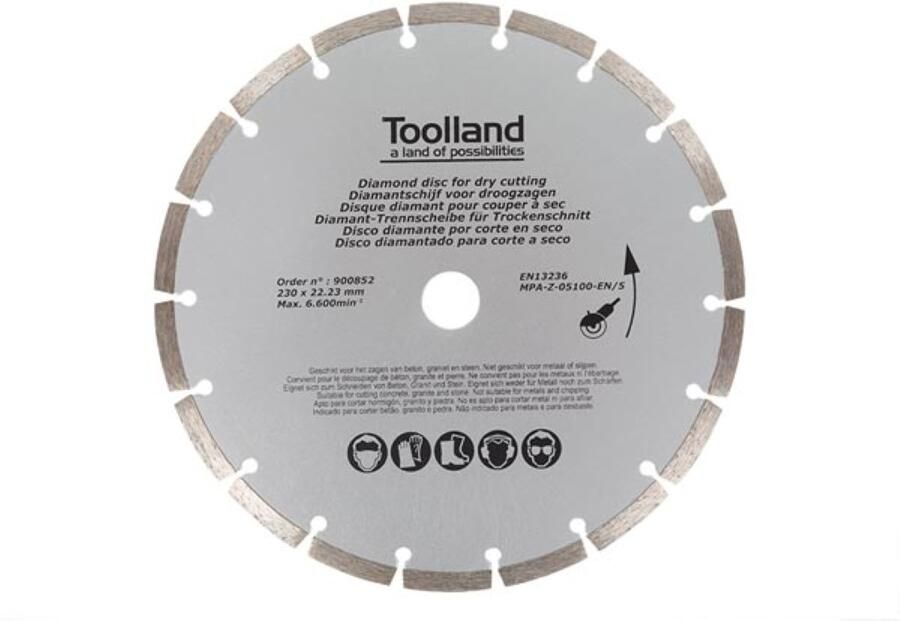 Velleman DIAMANTSCHIJF 230 mm GESEGMENTEERD