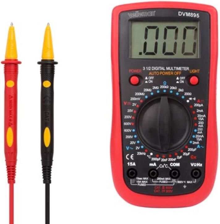 Velleman DIGITALE MULTIMETER CAT. III 600 V CAT IV 300 V 1999 COUNTS