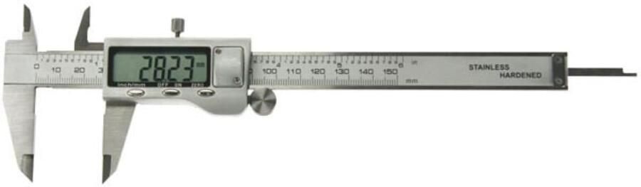 Hoogwaardige digitale schuifmaat metingen tot 150 mm nauwkeurigheid tot 0.01 mm groot lcd-scherm
