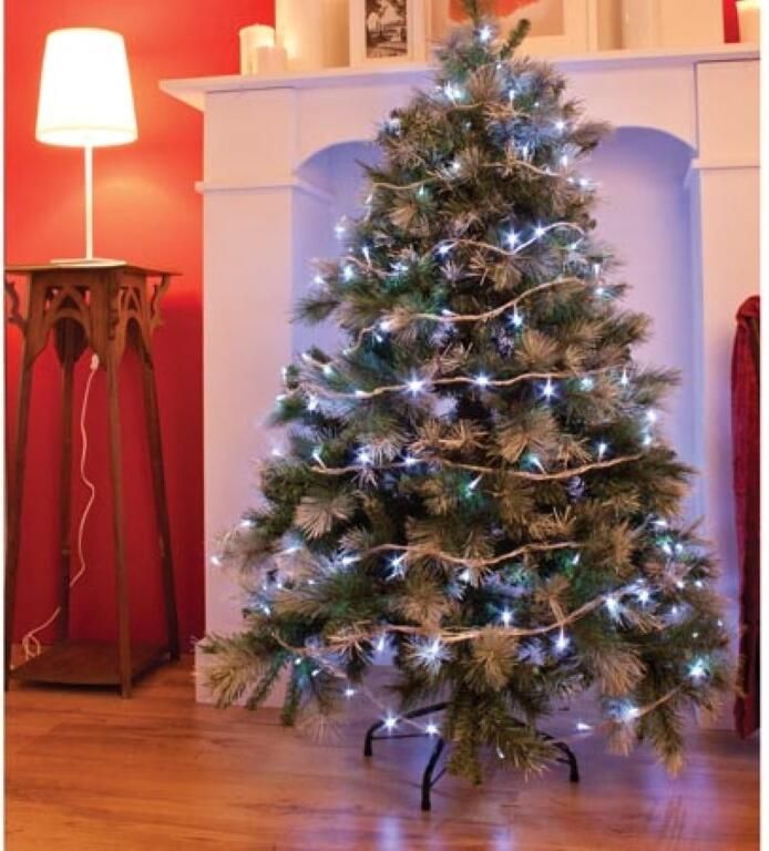 Velleman Digitale serie LED slinger 20 m 200 witte lampen groene draad 24 V