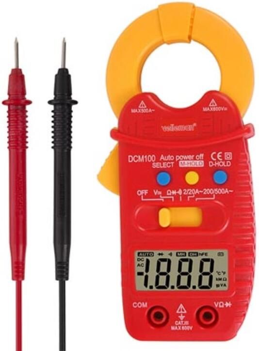 Velleman DIGITALE STROOMTANG CAT III 600 V AC MET DATA-HOLD FUNCTIE