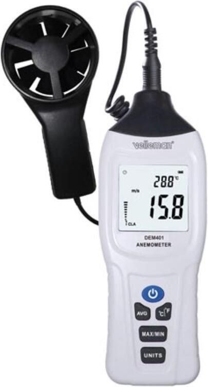 Velleman DIGITALE THERMOMETER-ANEMOMETER