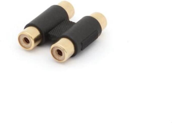 Velleman DUBBELE RCA VROUWELIJK NAAR DUBBELE RCA VROUWELIJK VERGULD