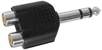 Velleman DUBBELE RCA VROUWELIJK NAAR MANNELIJKE 6.35mm STEREO JACK - Foto 2