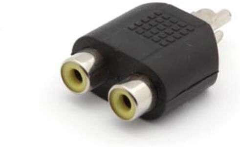 Velleman DUBBELE RCA VROUWELIJK NAAR RCA MANNELIJK