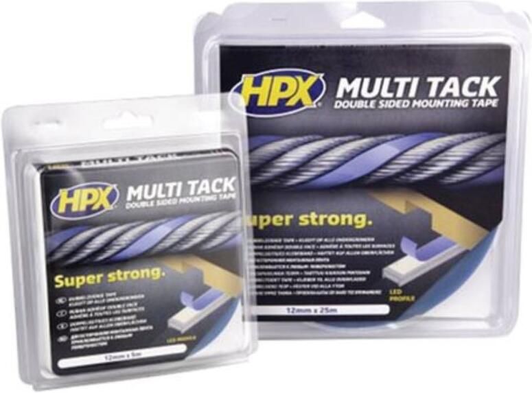 Velleman Dubbelzijdige multi-tack tape semi-transparant 12 mm x 5 m