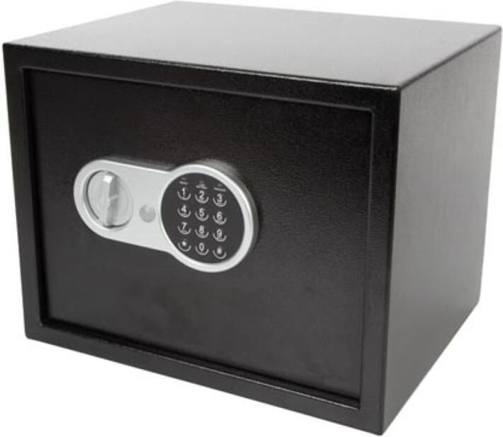 Elektronische kluis met cijferslot inclusief noodsleutel en bevestingsmateriaal 30 x 38 x 30 cm 10.5 kg