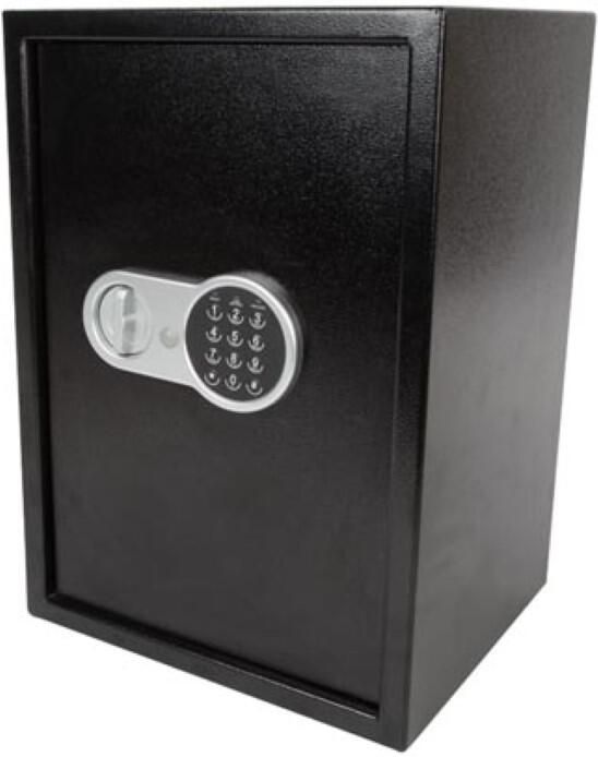 Elektronische kluis met cijferslot 1 legbord inclusief noodsleutel en bevestingsmateriaal 50 x 35 x 31 cm 14.5 kg