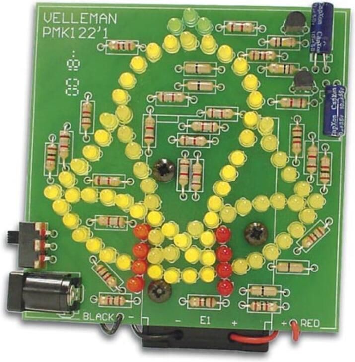 Velleman GEANIMEERDE KLOK MET 83 LEDs