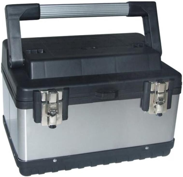 Velleman Gereedschapskoffer Roestvrij Staal 380 x 270 x 225 mm 23 L