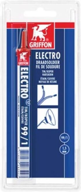 Velleman GRIFFON DRAADSOLDEER VOOR ELEKTRONICA TIN KOPER 99 1