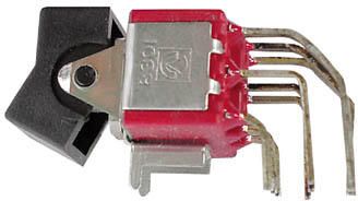 Velleman HAAKSE VERTICALE ROCKERSCHAKELAAR VOOR PCB 3PDT ON-OFF-ON