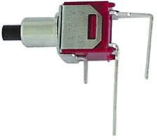 Velleman HAAKSE VERTICALE SUBMINIATUUR DRUKSCHAKELAAR SPST OFF-(ON)