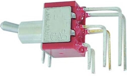 Velleman HAAKSE VERTICALE TUIMELSCHAKELAAR DPDT ON-ON