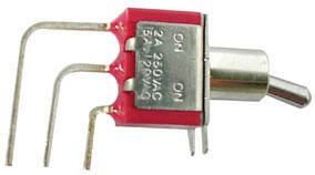 Velleman HAAKSE VERTICALE TUIMELSCHAKELAAR SPDT ON-(ON)