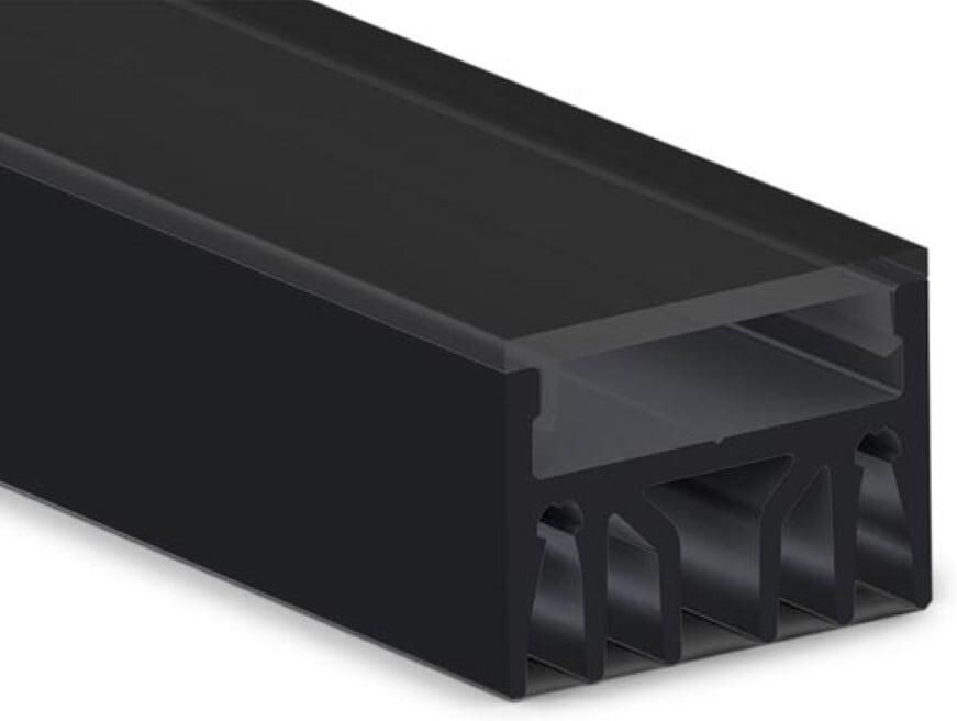 Velleman HIGH PERFORMANCE PROFIEL VOOR LEDSTRIP 2 m ZWART PREMIUM KWALITEIT
