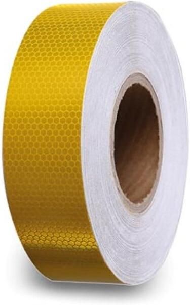 Velleman Honingraat reflecterende tape 5cm x 5m Geel
