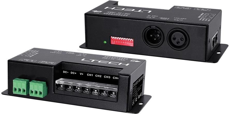 Velleman HOOGVERMOGEN DMX-CONTROLLER VOOR LED-STRIPS 4 KANALEN