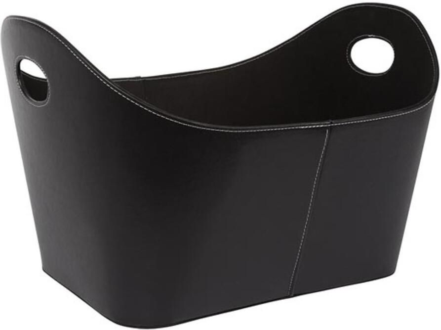 Velleman HOUTMAND ZWART LEDERASPECT 56 x 43 x 35 cm - Foto 1