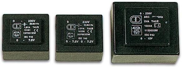 Velleman INGEGOTEN TRANSFORMATOR 5VA 2 x 15V 2 x 0.167A