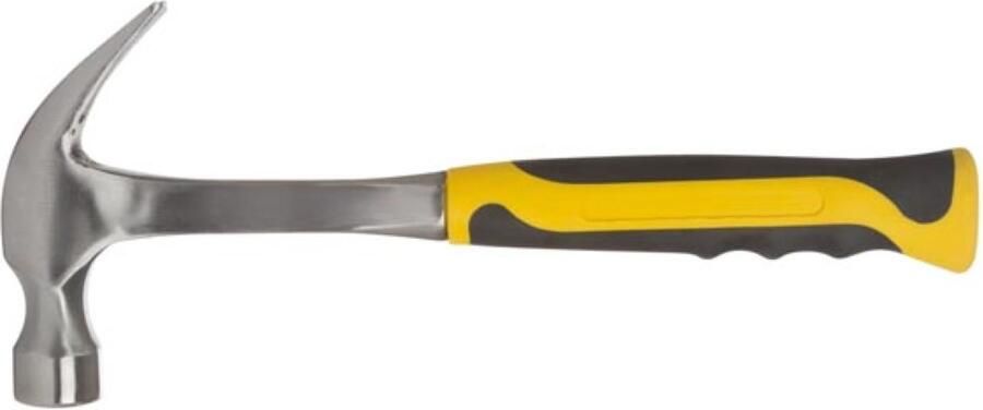 Velleman Klauwhamer stalen kop 600 g glasvezelsteel voor constructiewerk dakbedekking en bevloering