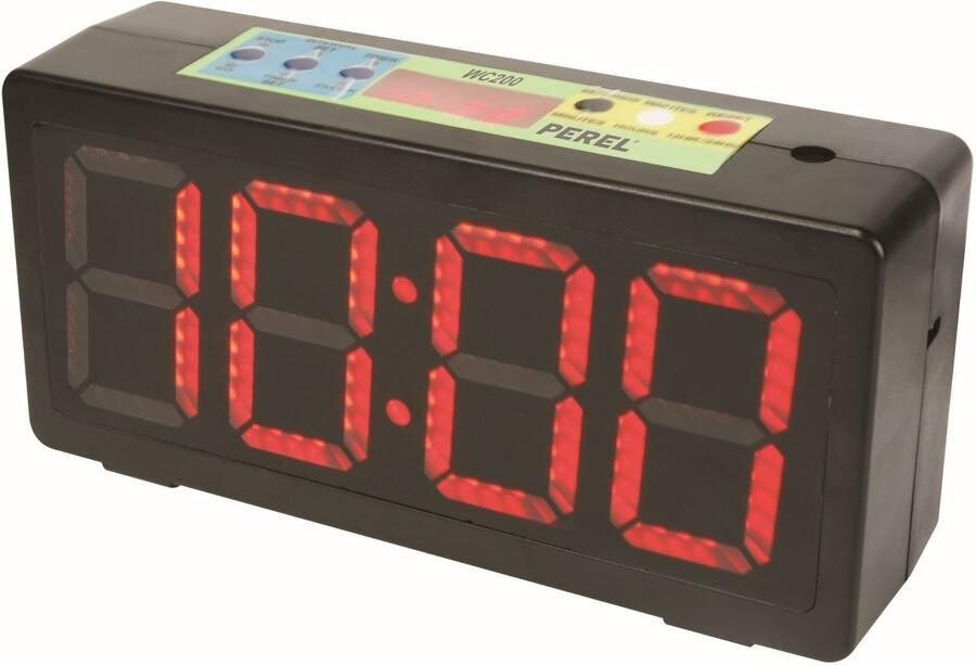 Velleman KLOK MET CHRONOMETER AFTELTIMER&INTERVALTIMER 32 7 x 15 6 x 9 3 cm