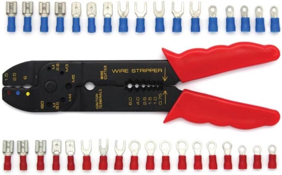 Velleman KRIMPTANG MET 80 KABELSCHOENEN