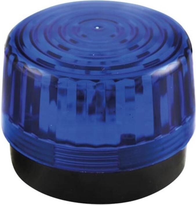 Velleman LED-KNIPPERLICHT BLAUW 12 VDC -ø 100 mm