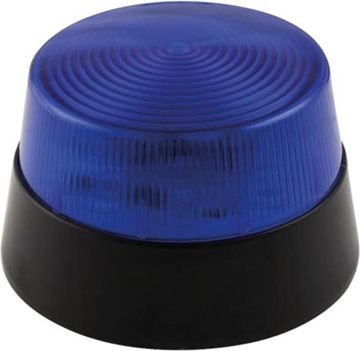 Velleman LED-KNIPPERLICHT BLAUW 12 VDC -ø 77 mm