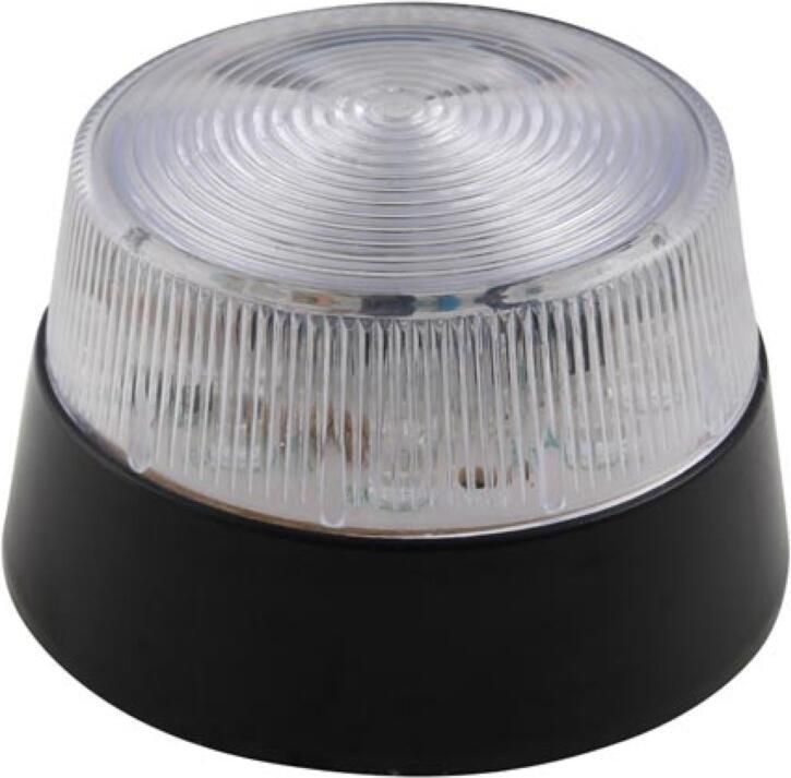 Velleman LED-KNIPPERLICHT TRANSPARANT 12 VDC -ø 77 mm