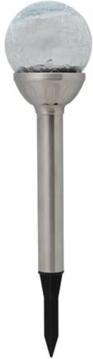 Velleman LED-TUINLAMP OP ZONNE-ENERGIE RGB met sokkel in roestvrij staal 12 st. in display