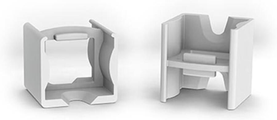Velleman LINEAIRE CONNECTOR VOOR ALUMINIUMPROFIEL VOOR LEDSTRIP SLIMLINE 15 mm ABS GRIJS