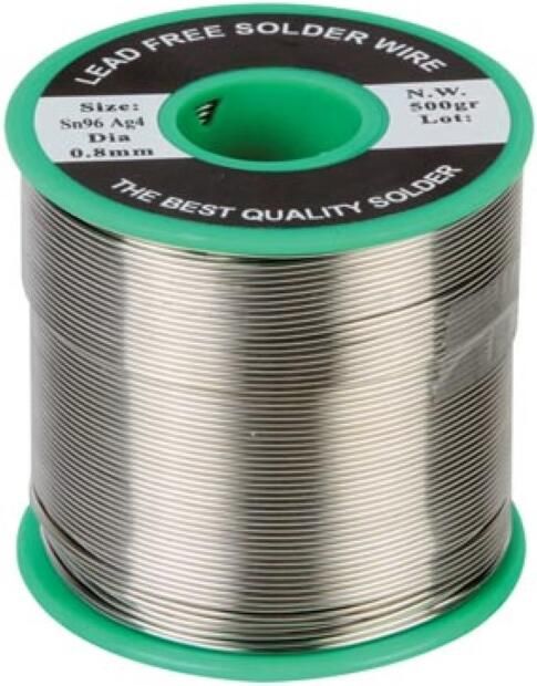 Velleman LOODVRIJ SOLDEER 96% Sn 4% Ag 0.8mm 500g