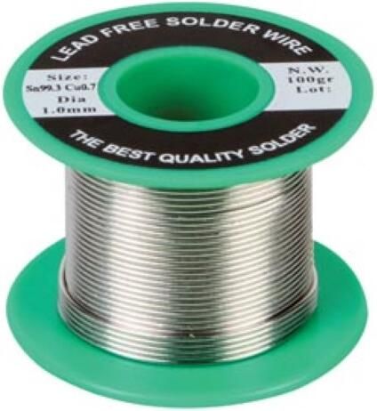 Velleman LOODVRIJ SOLDEER Sn 99.3% Cu 0.7% 1mm 100g