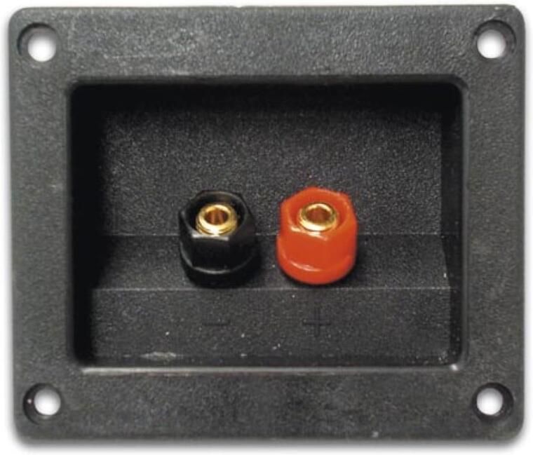 Velleman LUIDSPREKERAANSLUITING RECHTHOEKIG VERGULD