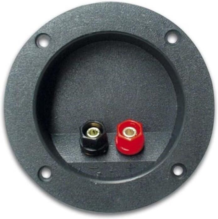 Velleman LUIDSPREKERAANSLUITING ROND VERNIKKELD