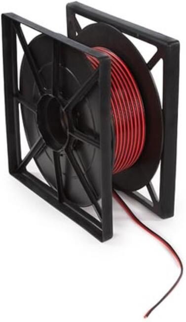 Velleman LUIDSPREKERKABEL ROOD ZWART 2 x 2.50 mm² 100 m