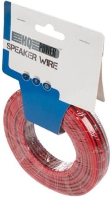 Velleman LUIDSPREKERKABEL ROOD ZWART 2 x 0.75 mm² 25 m