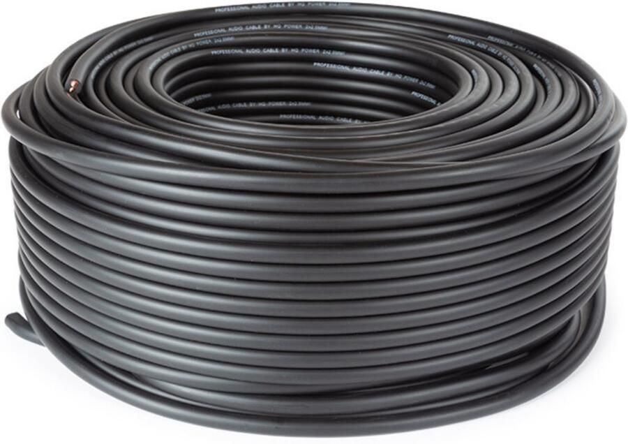 Velleman LUIDSPREKERKABEL ZWART 2 x 2.50 mm² 100 m