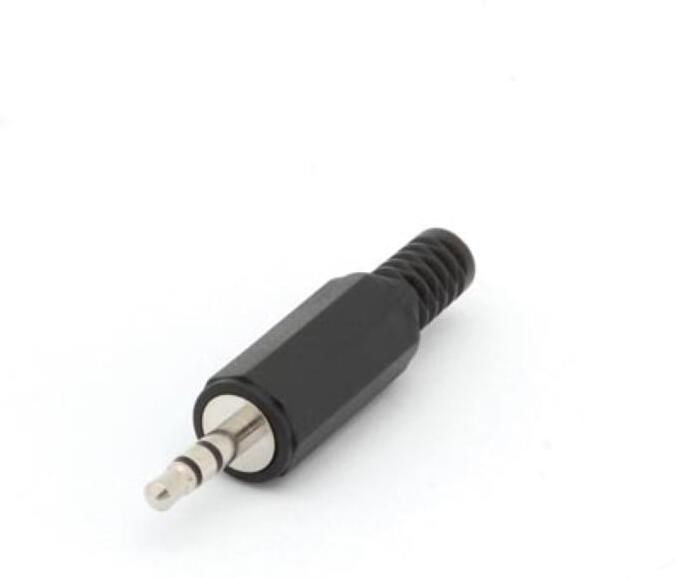 Velleman MANNELIJKE 3.5mm STEREO JACK PLASTIC ZWART