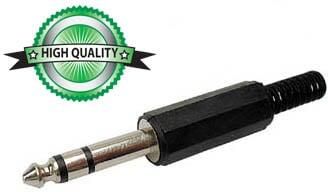 Velleman MANNELIJKE 6.35mm STEREO JACK PLASTIC ZWART - Foto 2