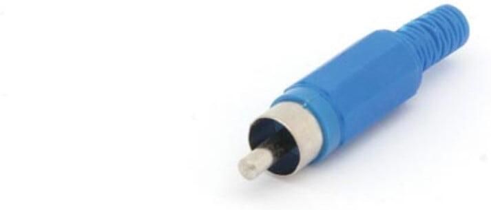 Velleman MANNELIJKE RCA PLUG BLAUW
