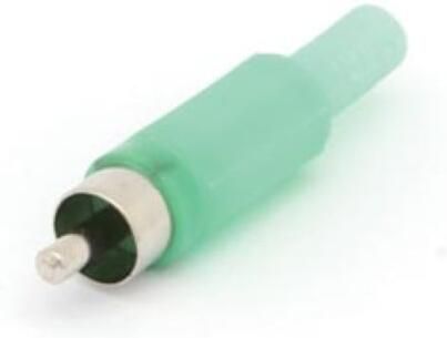 Velleman MANNELIJKE RCA PLUG GROEN