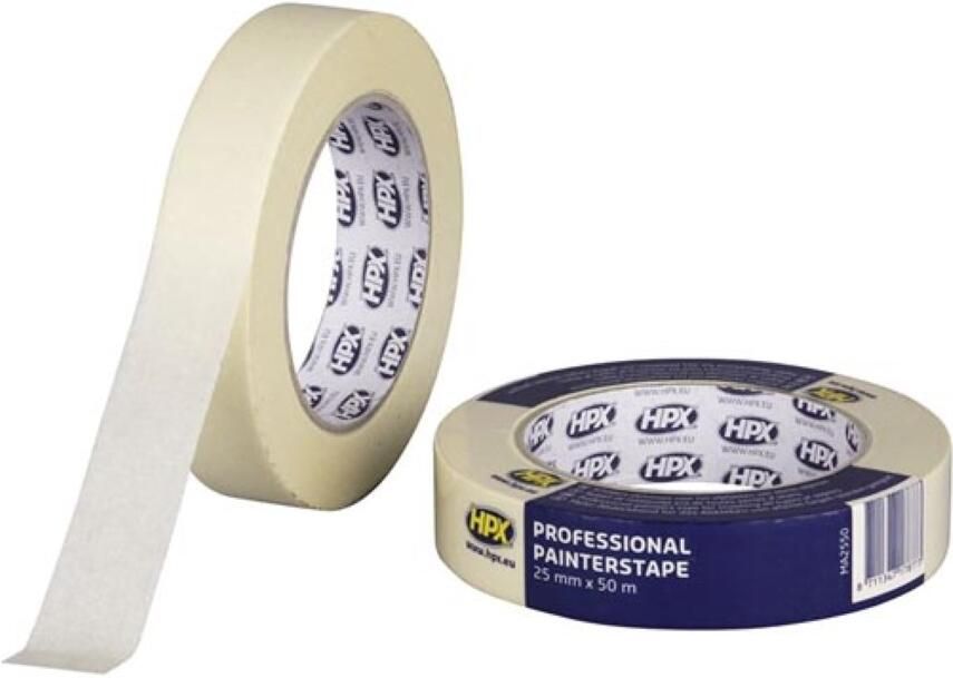 Velleman Masking tape 60°C crèmewit 25mm x 50m