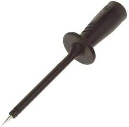 Velleman MEETPEN MET ELASTISCHE EN SLAGVASTE ISOLATIEHULS VROUWELIJKE AANSLUITING 4mm (PRUEF2600 ZWART)