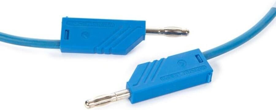 Velleman MEETSNOER 4mm 50cm BLAUW (MLN-SIL 1)