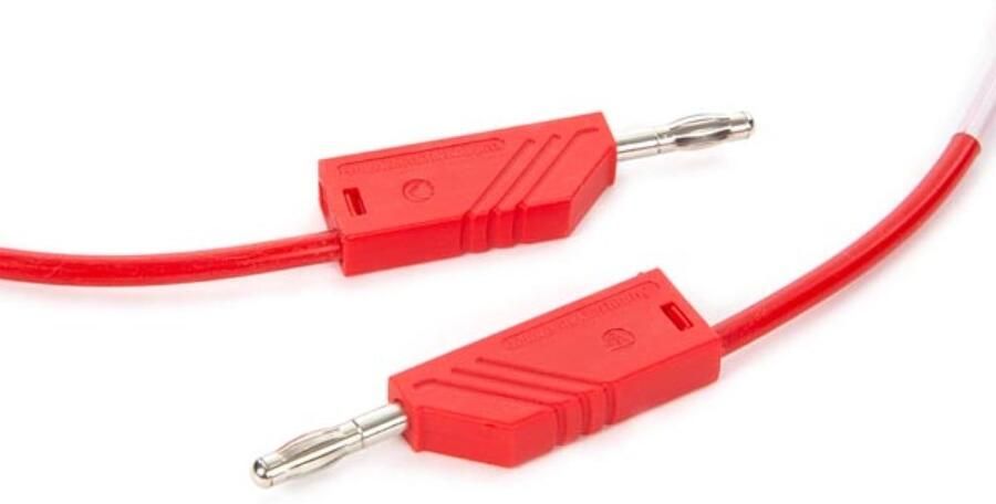 Velleman MEETSNOER 4mm 50cm ROOD (MLN-SIL 1)